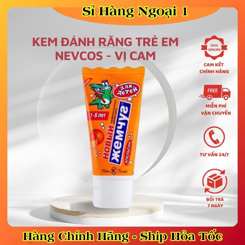 [DATE MỚI] Kem đánh răng trẻ em Nga New Pearl/Nevcos tuýp 50ml