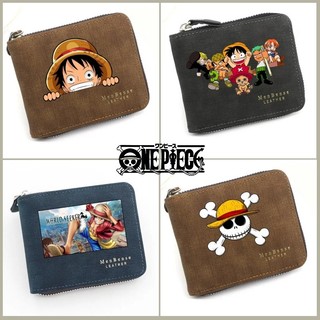 Ví ONE PIECE Ví PU Matte Zipper Ví lưu trữ đa chức năng dung lượng lớn