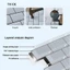Giấy dán tường GAVESTO, Miếng dán tường gạch tự dính chống ẩm, Decal dán tường DIY chống thấm nước chống dầu