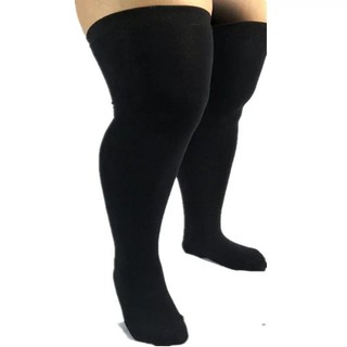 Đùi Cao Tất Nữ Plus Size Vớ Quá Khổ Đầu Gối Cao Tất Lớn Dài