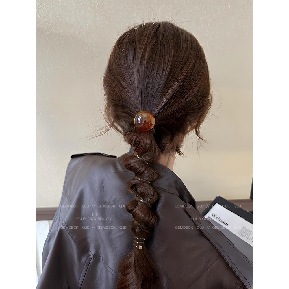 2026 Phong Cách Mới Đơn Giản Cao Cấp Dây Buộc Tóc Retro Dây Điện Thoại Người Phụ Nữ Dây Buộc Tóc