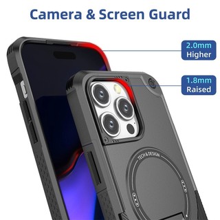 Ốp điện thoại 16 Pro max mới Vỏ giáp quân sự nâng cao Vỏ mờ cho iPhone 15 14 Pro max 13 Pro max 14Plus ip11 12 Pro max với Vỏ siêu chống rơi từ tính