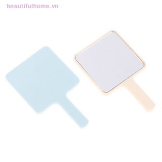[Beautifulhome] Gương trang điểm cầm tay Gương trang điểm vuông có tay cầm Gương tay SPA Salon Gương nhỏ gọn Gương mỹ phẩm dành cho nữ [làm đẹp]