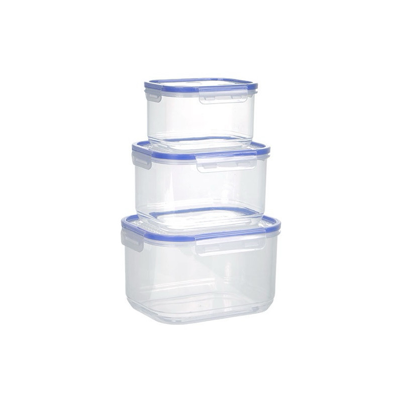 Hộp đựng thực phẩm VIỆT NHẬT, Dùng đựng đồ ăn để tủ lạnh, 4 nút cao su tránh côn trùng, mã SP 6532, 6530