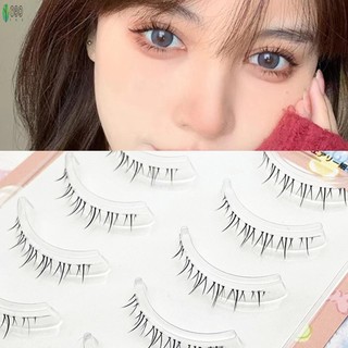 Lông mi giả dưới thực tế 5 cặp Hiệu ứng 3D Mềm mại Thoải mái Không gây kích ứng Lông mi