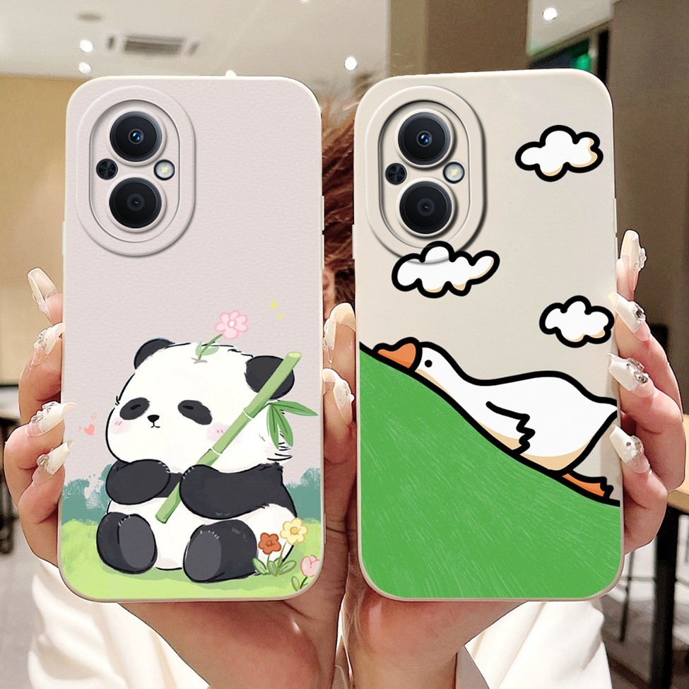 Ốp lưng Oppo Reno 7Z 5G CPH2323 Reno 8Z 5G CPH2457 Thẩm mỹ Dễ thương Gog Cat Panda Kapibala Ốp điện thoại silicon Oppo Reno8 Z Ốp lưng chống sốc