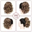 THEGIRL8B Tóc giả đuôi ngựa xoăn ngắn, Phần mở rộng đuôi ngựa dây rút gợn sóng giả, Fasion Fluffy Đuôi ngựa nối dài tóc Pony Đuôi tóc nữ