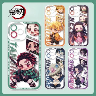 Vỏ cặp đôi Anime Demon Slayer đáng yêu cho IPhone 11 Pro Max 7 8 Plus SE 2 3 X XS XR XSMAX Angel Eyes Vỏ điện thoại TPU mềm hoạt hình