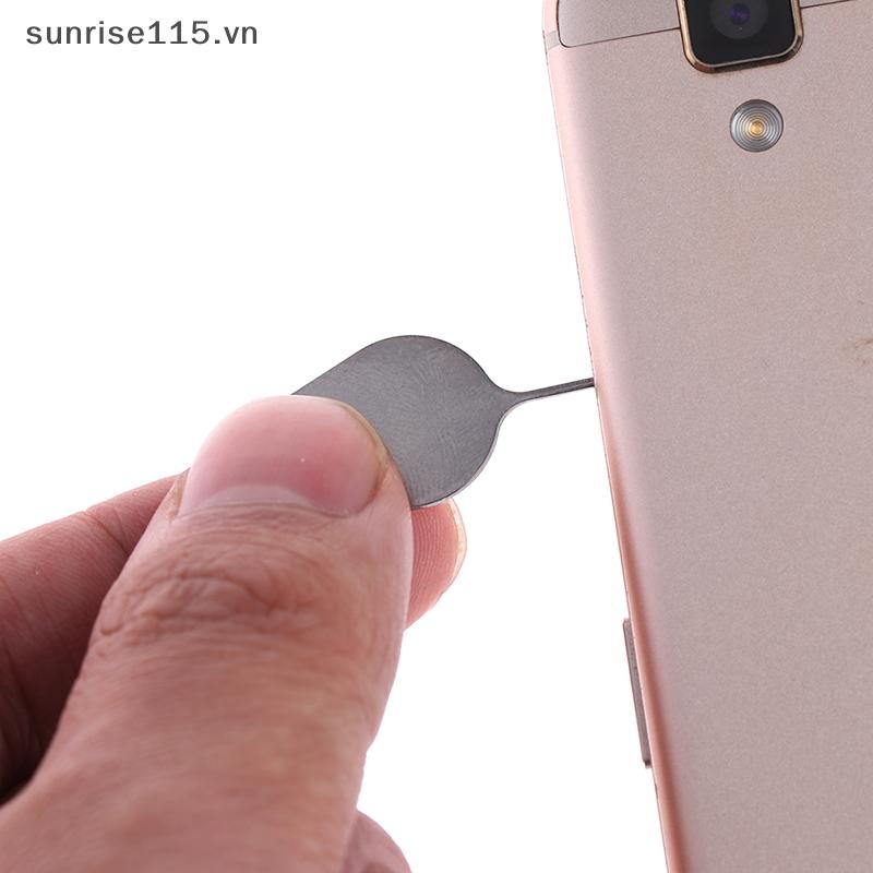 Srvn 3 Cái / bộ Khay Đựng Thẻ Sim Loại Bỏ Eject Pin Dụng Cụ Chìa Khóa Không Gỉ Cho Điện Thoại.