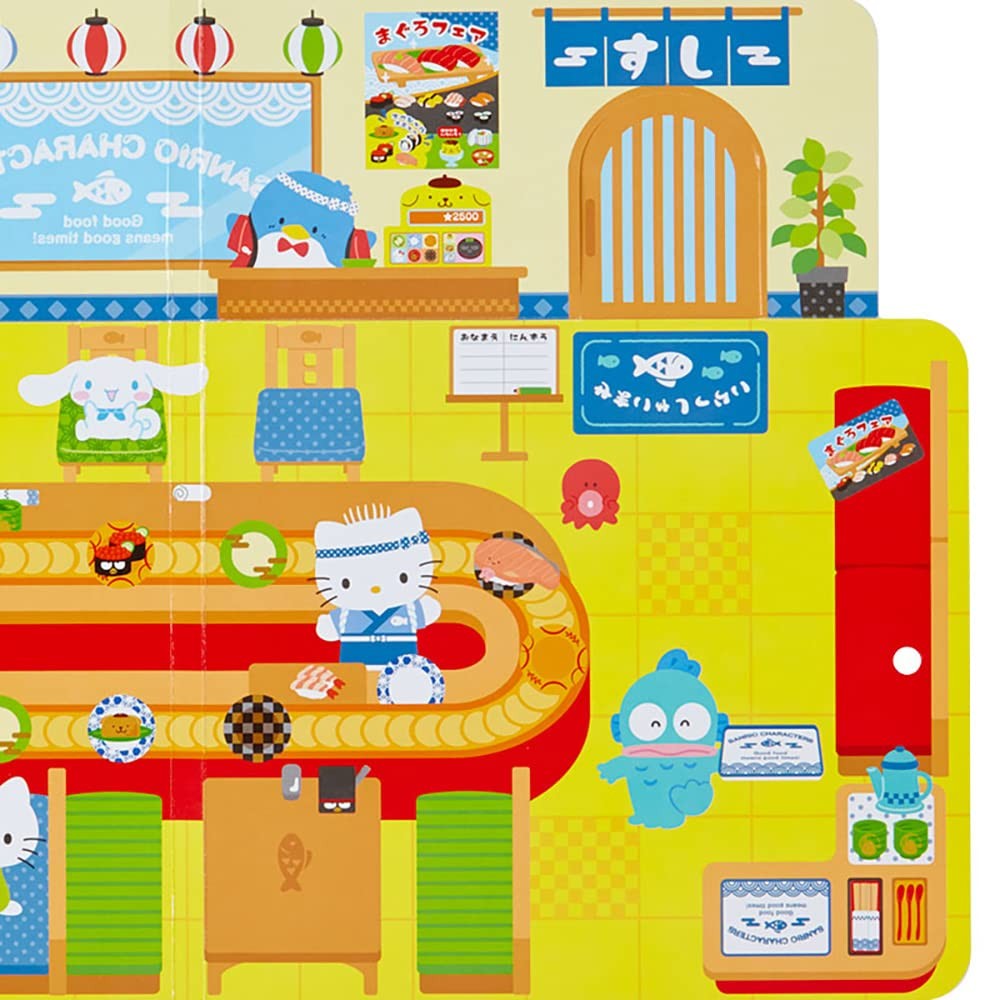 SANRIO Character Playful Sticker Set - 68 Pieces Eddy, Removable and Reusable ㅤDirect From Japan