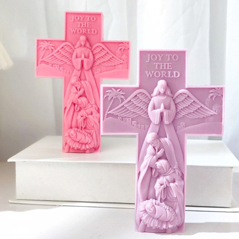 Inste Sáng Tạo Phước Lành Tôn Giáo Nhựa Thủ Công Khuôn Xà Phòng Handmade Khuôn Nhựa Dính Trang Sức Khuôn Thích Hợp Cho Hand-M