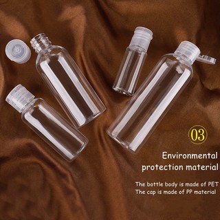 [Nắp lật] Chai nhựa cầm tay, size 5 ml., 10 ml., 15 ml., 30 ml., 50 ml., 100 ml.