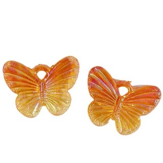 Symphony AB Gradient Acrylic bán trong suốt với dây treo hình bướm nhỏ Bông tai Trang sức mặt dây chuyền DIY phụ kiện thủ công bán buôn
