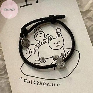 Deyangk Thời Trang Tốt Lành Chó Vòng Tay Dành Cho Nữ Động Vật Ngọt Ngào Mặt Dây Vòng Tay Có Thể Điều Chỉnh Dây Đeo Tay Cặp Đôi Quà Tặng VN