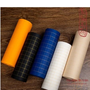 GIẤY TUYÊN CHỈ CUỘN Giấy xuyến chỉ cuộn kẻ ô các màu luyện chữ hán thư pháp có miễn phí vận chuyển