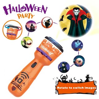 Đèn pin chiếu Halloween Sáng tạo Lễ hội Halloween Đèn chiếu cho đồ dùng dự tiệc Đạo cụ khí quyển