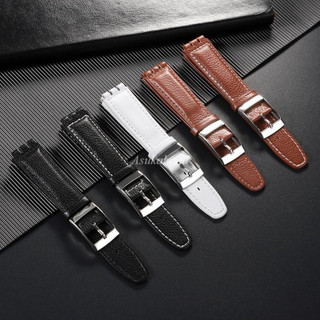 Dây đeo đồng hồ bằng da bò cho đồng hồ S Irony 17mm 19mm Dây đeo đồng hồ bằng da họa tiết tre Phụ kiện đồng hồ nam nữ Vòng đeo tay kinh doanh