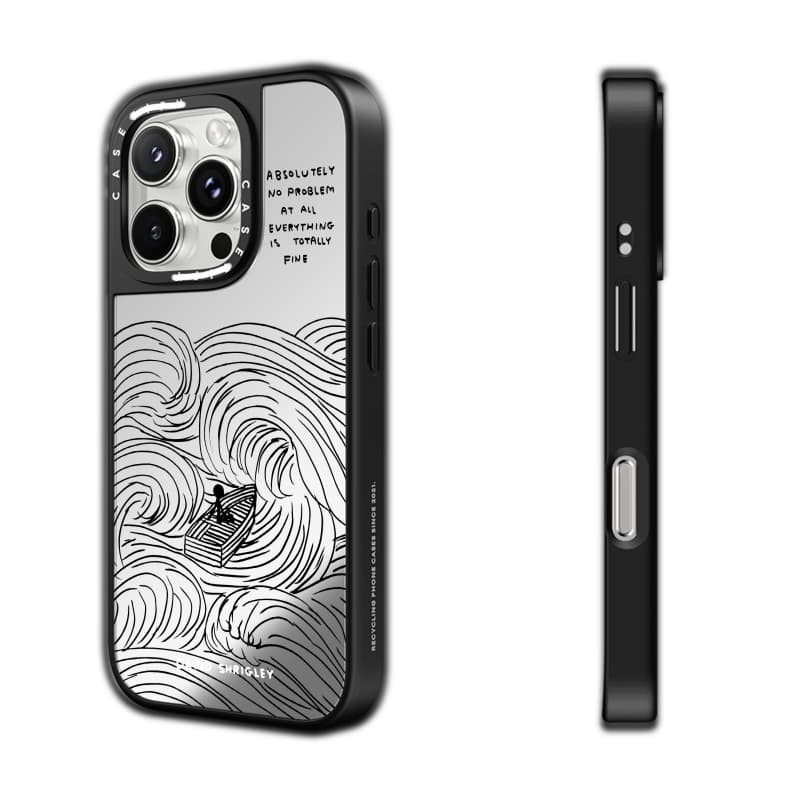 CASECASE X HẤP DẪN KHÔNG CÓ VẤN ĐỀ Ốp lưng iPhone gương đen & bạc hút từ tính IPhone 16 15 14 13 12 Pro Max Plus Ốp lưng cứng có hộp khắc logo