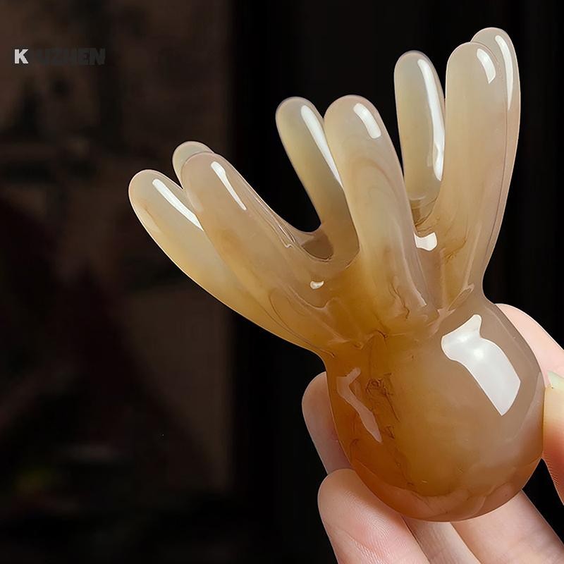 KUZHEN 2 Chiếc Nhựa Bạch Tuộc Lược Kinh Tuyến Massage Da Đầu Cạo Châm Cứu Massage Spa Sức Khỏe Cơ Thể Dụng Cụ HOT