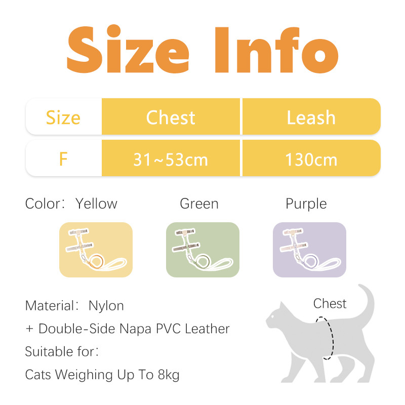 HamshMoc Escape Proof Cat Harness Bộ dây xích có thể điều chỉnh H-Back Nhẹ Khóa kẽm Khóa hạng nặng