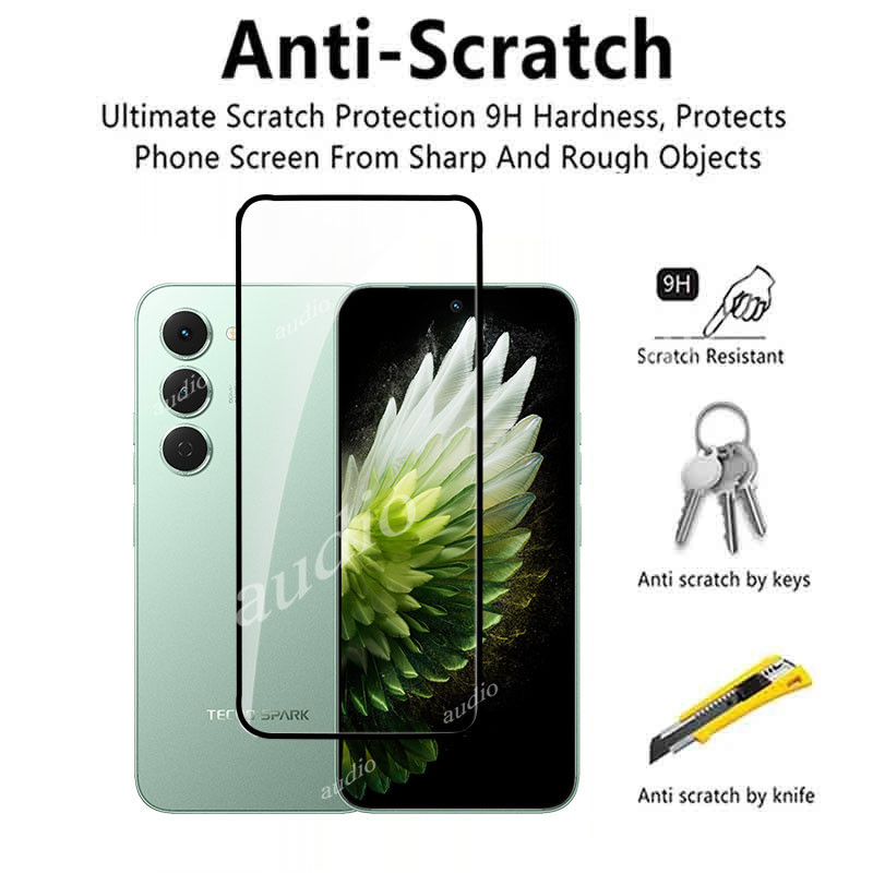 TECNO Spark 40 Pro 4G 3 Chiếc Kính Cường Lực Cho Tecno Spark 40 Pro 40Pro 4G Bảo Vệ Màn Hình Điện Thoại Vỏ Kính Bảo Vệ Phim Cho TECNO SPARK 40 Spark40 Pro 4G 9H HD Chống Trầy Xước