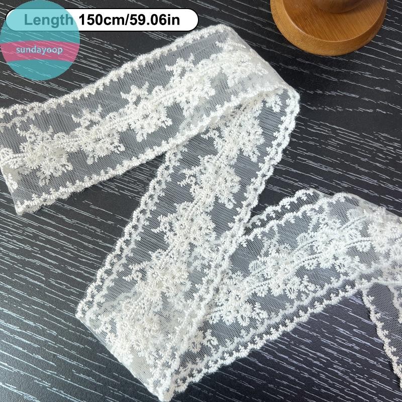 Sund Khăn Ruy Băng Thêu Phong Cách Ren Pháp, Thắt Lưng và Snood, Phù Hợp Mùa Hè