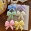 SAMO Cotton Kẹo Móc Khóa, Cotton Kẹo Thiết Kế Nơ Trang Trí, Nơ Màu Đáng Yêu Ngọt Ngào Trang Trí Dễ Thương Quyến Rũ Móc Khóa Dễ Thương Sử Dụng Hàng Ngày