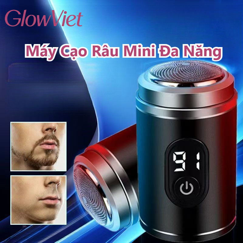 Máy Cạo Râu Mini Có Màn Hình, Sạc Type-C Nhanh, Màn Hình LED, PPin lâu dài, Phù hợp đi công tác