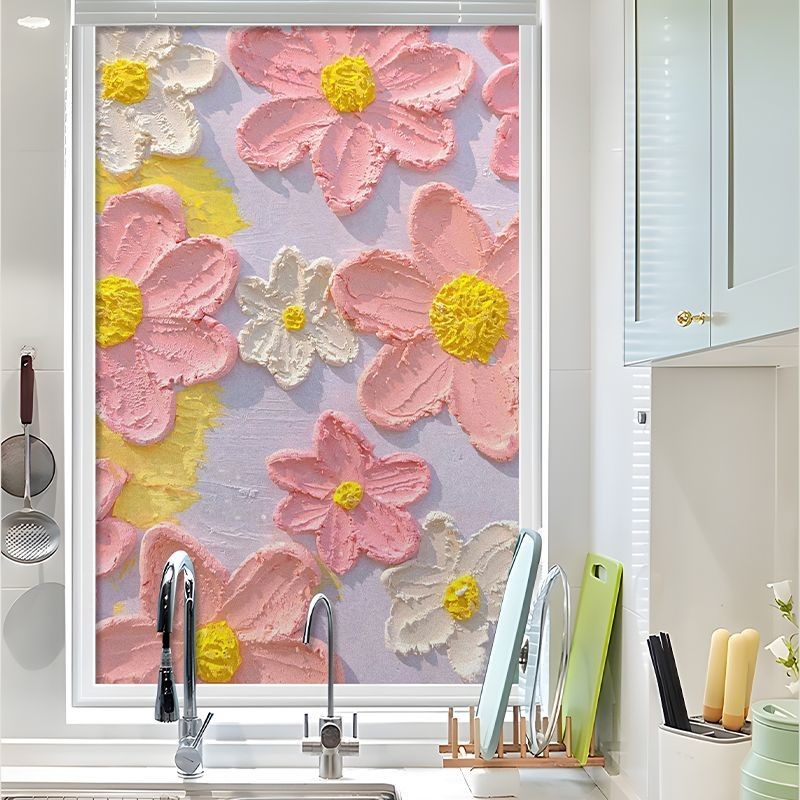 Miếng Dán Cửa Sổ Kính Chống Riêng Tư Nhà Vệ Sinh Cửa Phòng Tắm Cửa Sổ Mờ Miếng Dán Vệ Sinh Chống chói Trong Suốt Phim Opaque