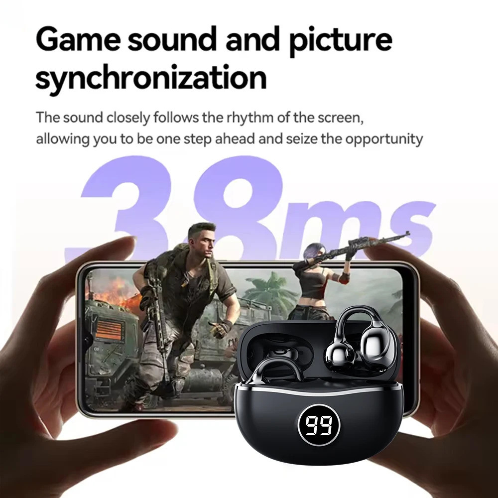 Tai nghe không dây MINI S151 Clip Open-EarTWS chính hãng Tai nghe không dây Bluetooth 5.4 Tai nghe ENC Bass HIFI Stereo