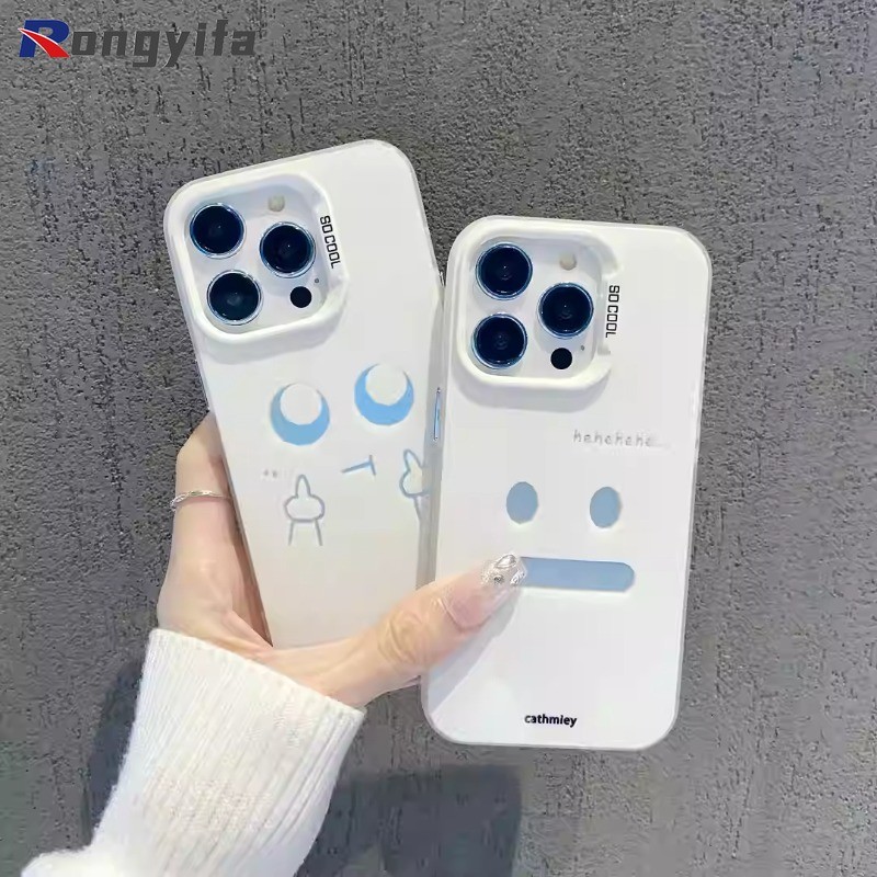 Ốp điện thoại biểu cảm sáng tạo ngộ nghĩnh cho Samsung Galaxy S25 Edge S24 S23 S22 S21 S20 Plus Ultra Lite FE S25 + S24 + S23 + S22 + S21 + S20 + Vỏ điện thoại hoạt hình Cặp đôi dễ thương Ốp lưng mờ