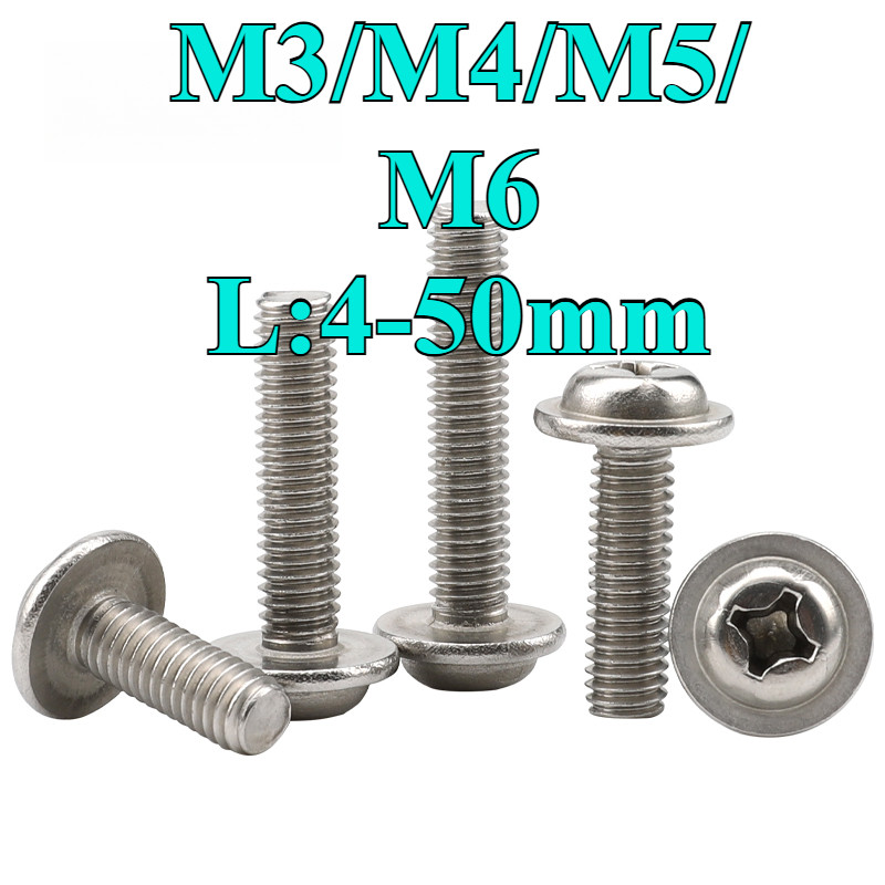 ((LXY) Ốc Vít vít inox m5 ốc vít m6 pake đầu tròn inox 316/Bulong Đầu ...