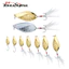 Thìa mồi kim loại vàng/bạc 2.5-20g, phù hợp làm swimbait cho câu cá