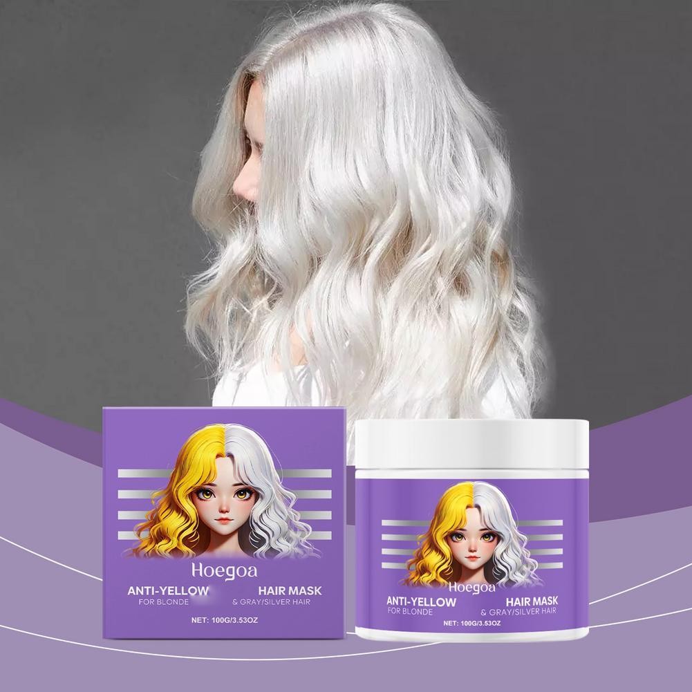 100ml Tím Dưỡng Ẩm Chống Vàng Tóc Sâu Mặt nạ Nourishin Tóc Tím Mặt nạ U3o2