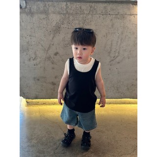 Trẻ Em Mùa Hè Hàn Quốc Bé Trai Không Tay Phù Hợp Với Áo Vest Nhiều Màu Sắc Áo Thun Thoải Mái Cho Bé Cotton Top