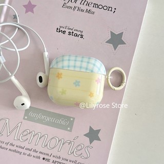 Ốp Hoa Dopamine Màu Vàng Cho AirPods 4 [2024] AirPods Pro2 Pro 3 2 1 Apple Tai Nghe Không Dây Bảo Vệ Tai Nghe Y2K Girl