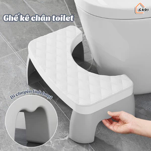 Ghế Kê Chân Toilet Thông Minh DinoHome Thiết Kế Chữ U Chống Trượt Nhựa PP Cao Cấp Chống Táo Bón