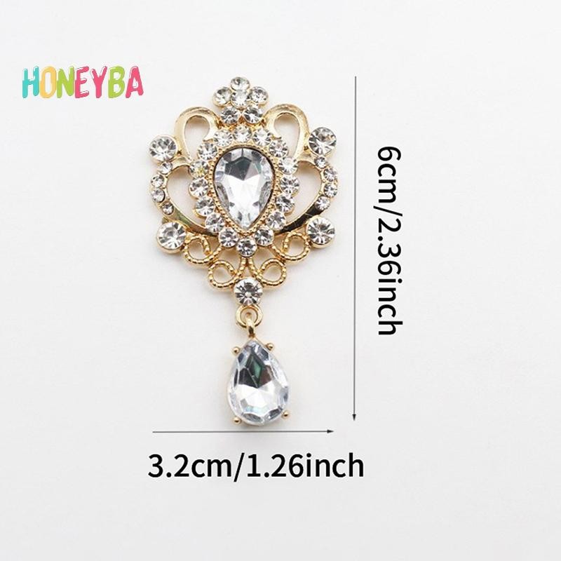 < Honeyba > 32 * 60MM cho kim cương giả Nút tóc Manualidades Phụ kiện Diy Flat back Trâm Phụ kiện trang sức