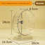 Bánh xe tập thể dục thú cưng LAKAM 1pc​, Bánh xe chạy bộ Hamster im lặng trong suốt, Dễ tháo rời Đồ chơi tập thể dục mở rộng Phụ kiện thú cưng