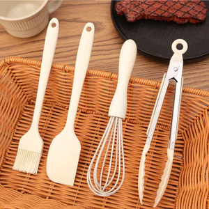 Bộ dụng cụ làm bánh chuyên nghiệp | Silicone 3 / 4 chiếc có tay cầm chống trượt | Thìa & Thìa Chịu Nhiệt - Máy Rửa Chén An Toàn