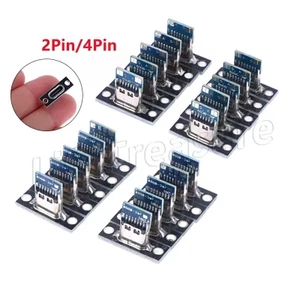 Ổ cắm USB 3.1 Type C 5 / 20 Cái - Jack kết nối nữ Type-C 2Pin 4Pin - Jack USB Type-C - Có tấm cố định vít - Cổng sạc Jack kết nối nữ 2Pin 4Pin Cổng sạc
