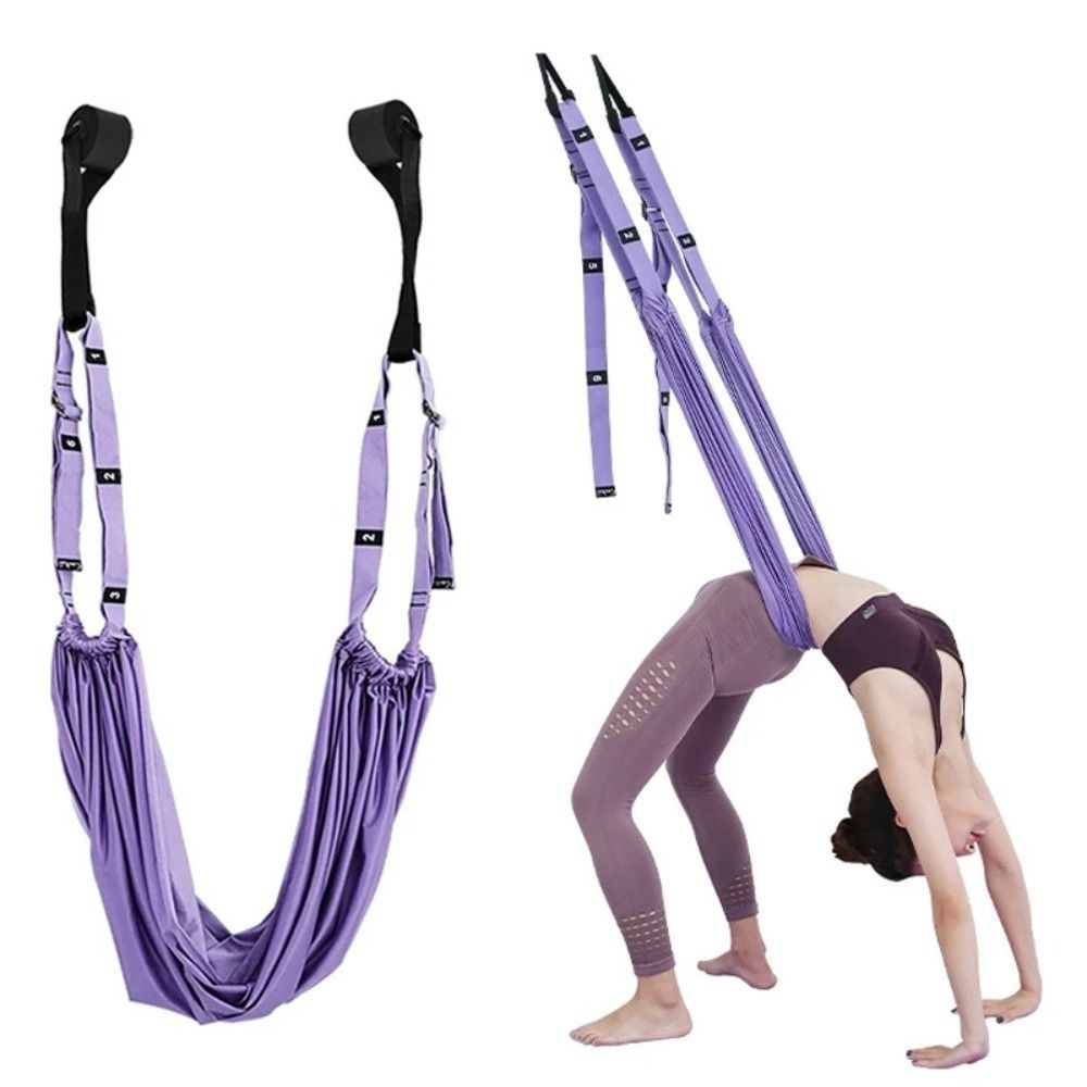 JSJING Dây đeo tập yoga trên không dành cho nữ, Giá đỡ cửa phụ trợ treo võng tập yoga trên không, Dây đeo kéo dài Yoga trên không có thể điều chỉnh