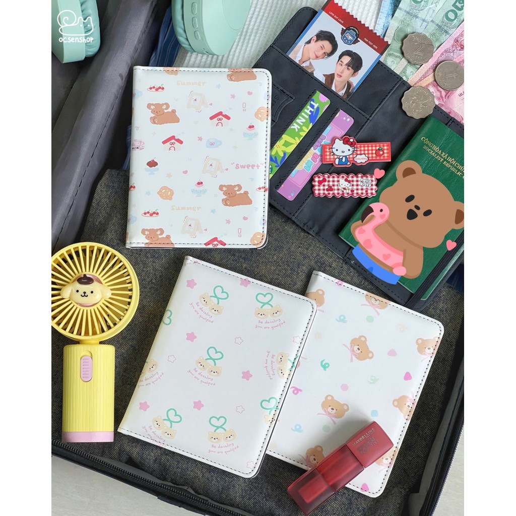 Vỏ passport Cherry