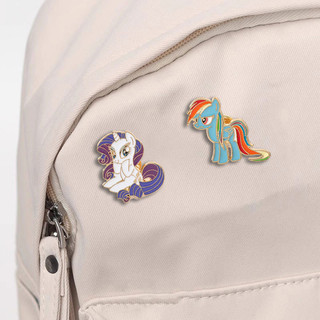 My Little Pony Men Pin Kawaii MLP Unicorn Hợp Kim Trâm Cho Ba Lô Hộp Đựng Bút Chì