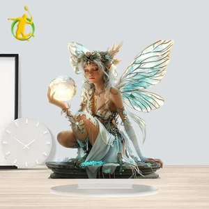 Hình Acrylic trang trí cổ tích 2D Elf cho màn hình máy tính để bàn và kệ sách