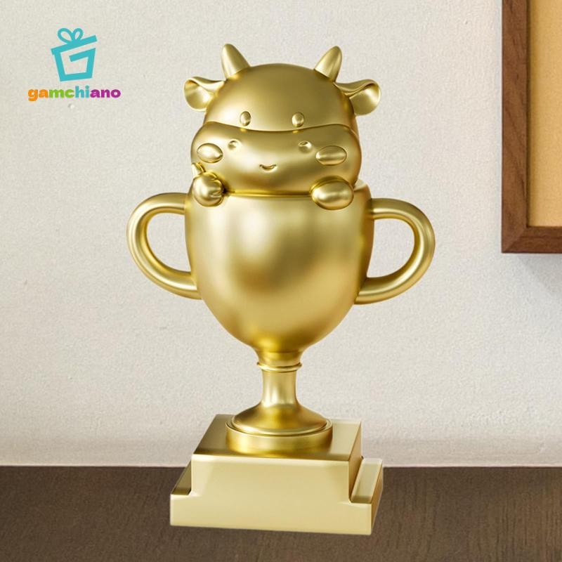 Trophies Cup Hình Bò Theo Chủ Đề Với Đế Cúp Lưu Niệm Cho Trò Chơi Trẻ Em