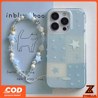 Ốp lưng cho OPPO Reno 16F Reno 15F Reno 14F Reno13 F Reno13 Reno12 F Reno11 F Reno10Pro Reno8T Reno8Z Reno7Z Reno6Z Reno8 Reno5 Reno4 Vỏ điện thoại chống sốc hình ngôi sao vuông màu xanh tươi