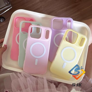 Ốp Lưng Silicon Acrylic Từ Tính Matte Soft Feel Cho iPhone 17 Pro Max 11 12 13 14 15 16 Pro Max 17Air 14 / 15 / 16Plus Vỏ Bảo Vệ Chống Sốc