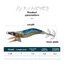 Jig mực AWNGD, Mồi câu cá 1,5 # 7cm, Mồi câu cá cứng Dạ quang 8.2g Phát sáng trong bóng tối Mồi cứng Câu cá nước mặn