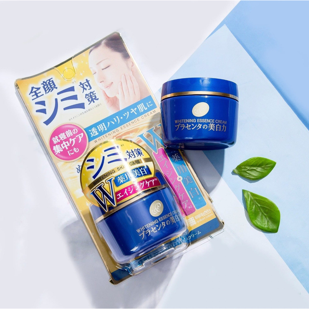 Kem dưỡng trắng da Meishoku Whitening Essence Cream 55g nội địa Nhật Bản